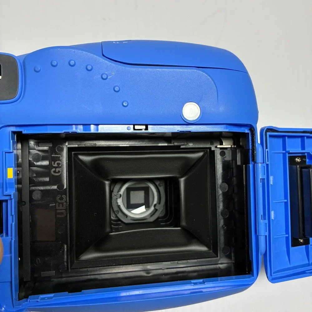 Fujifilm Instax Mini 9 Instant Film Camera Cobalt Blue with Polka Dot Strap